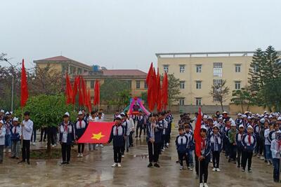 Một số hình ảnh lễ khai mạc Hội khỏe Phù Đổng - trường THCS Trung Nghĩa năm học 2019-2020